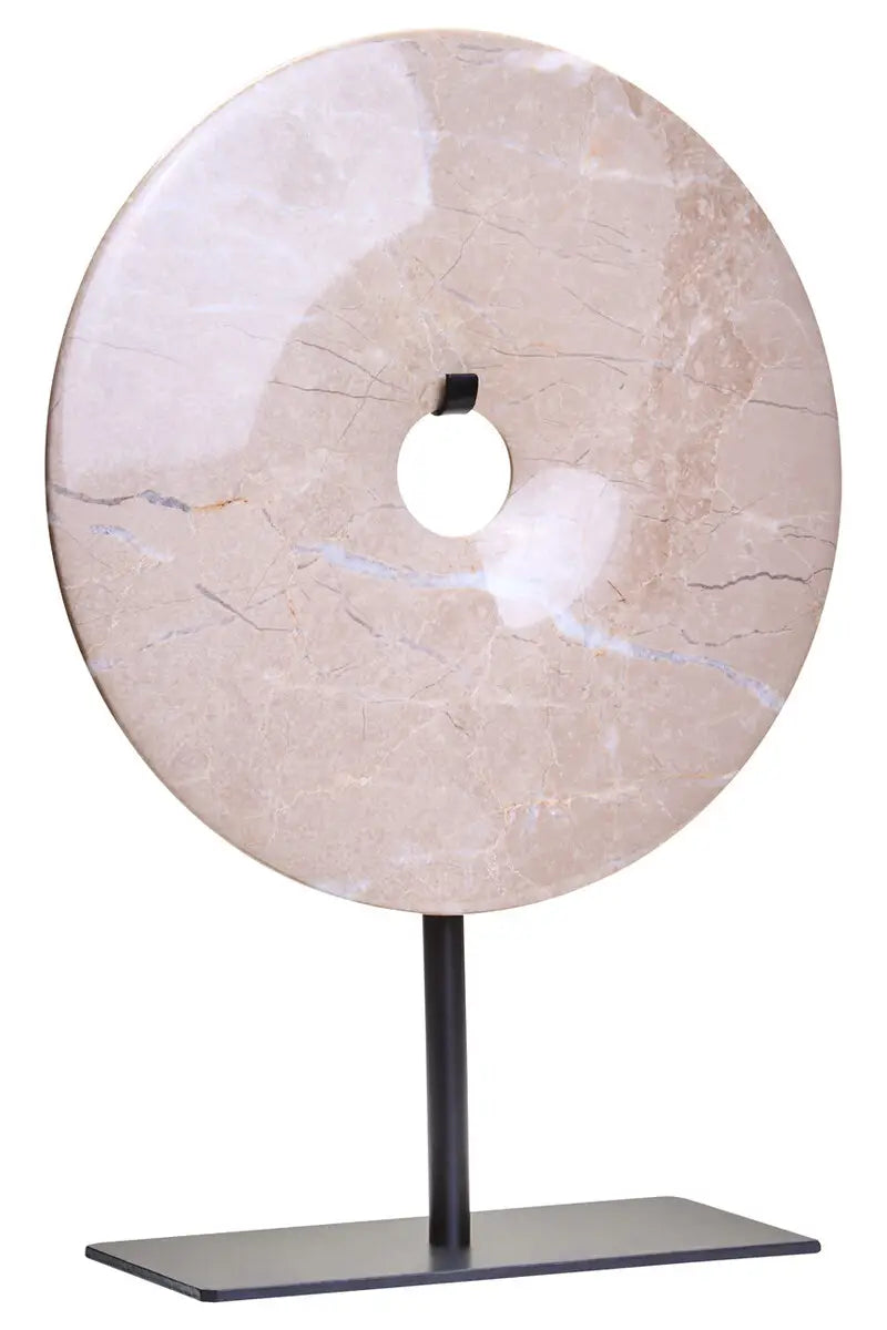 Cream Marble Ring On Stand - 3 SIZES