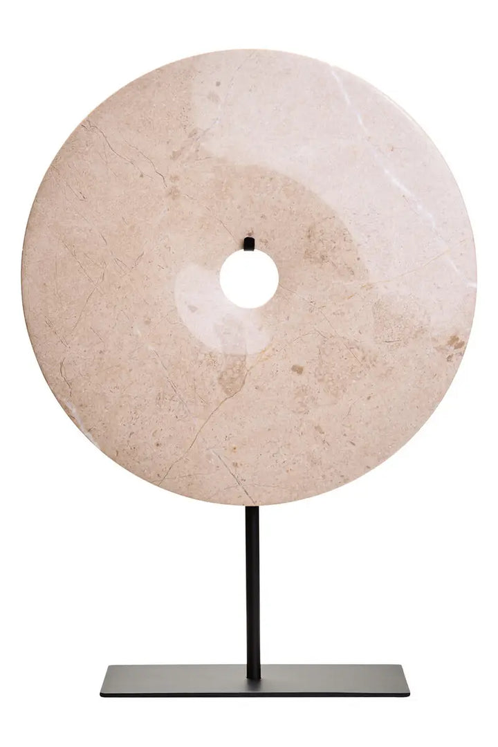 Cream Marble Ring On Stand - 3 SIZES
