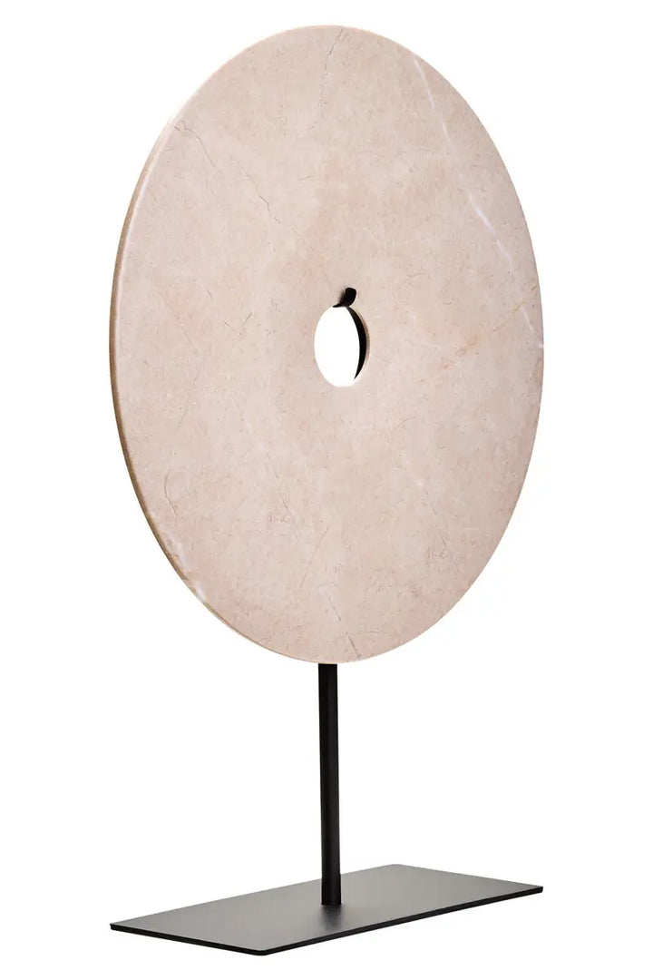 Cream Marble Ring On Stand - 3 SIZES