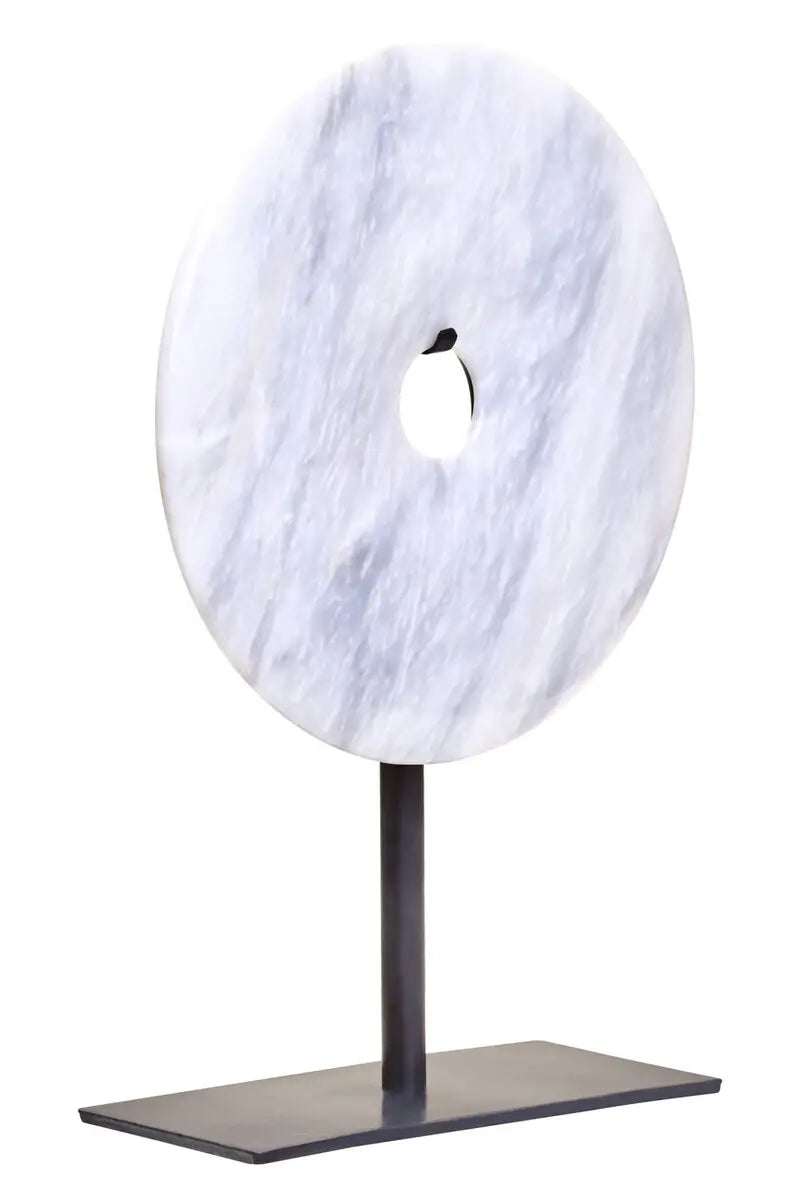 White Marble Ring On Stand - 3 SIZES
