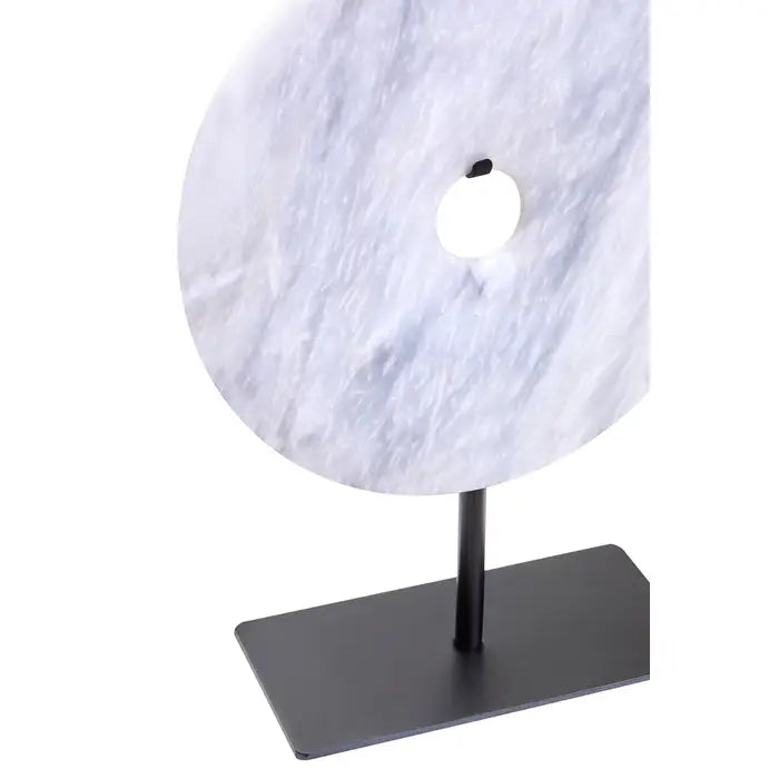 White Marble Ring On Stand - 3 SIZES