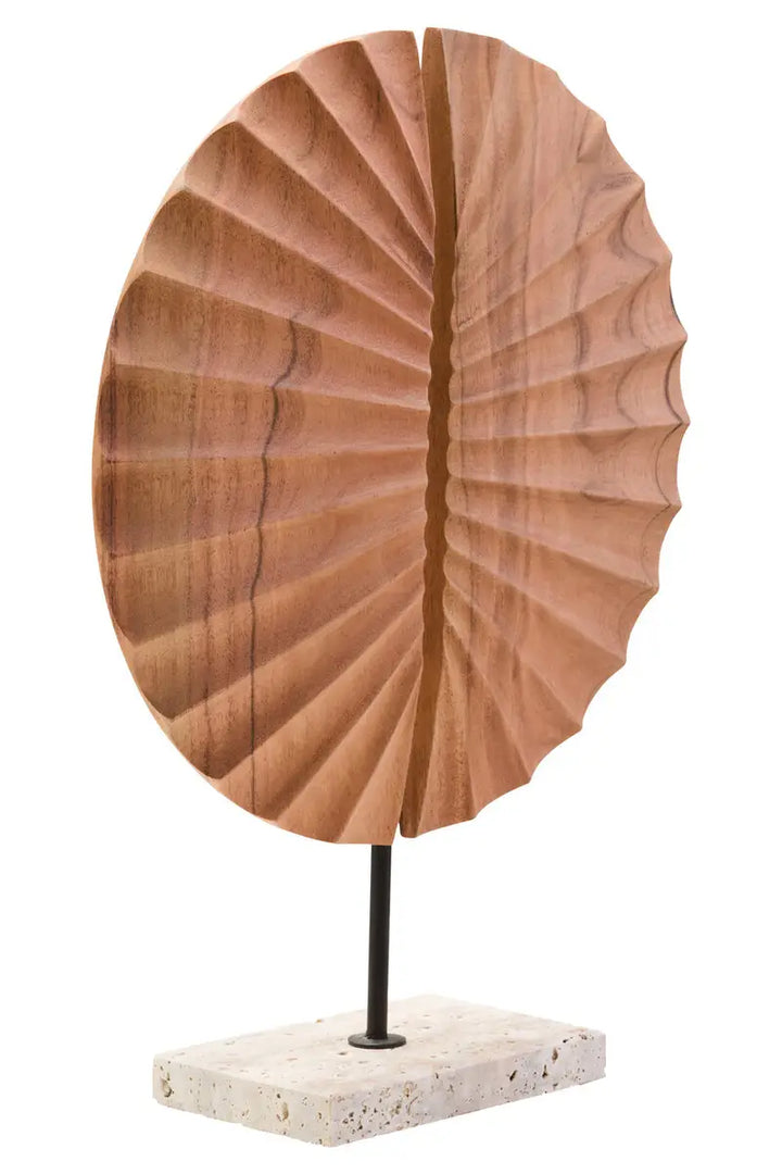 Natural Wooden Sculpture On Stand