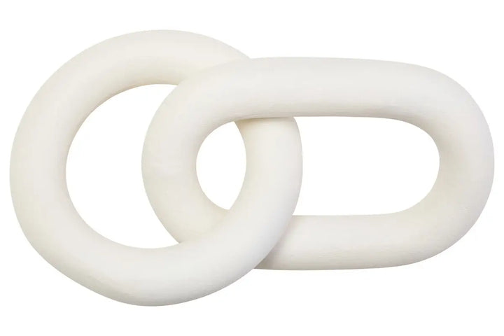 Wooden Chain Link Sculpture - 3 COLOURS