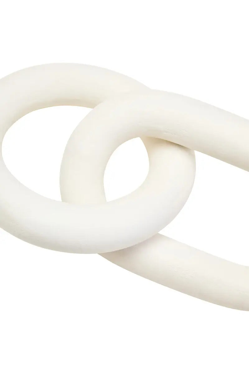 Wooden Chain Link Sculpture - 3 COLOURS