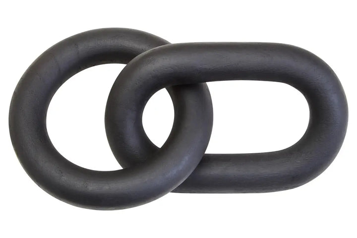 Wooden Chain Link Sculpture - 3 COLOURS