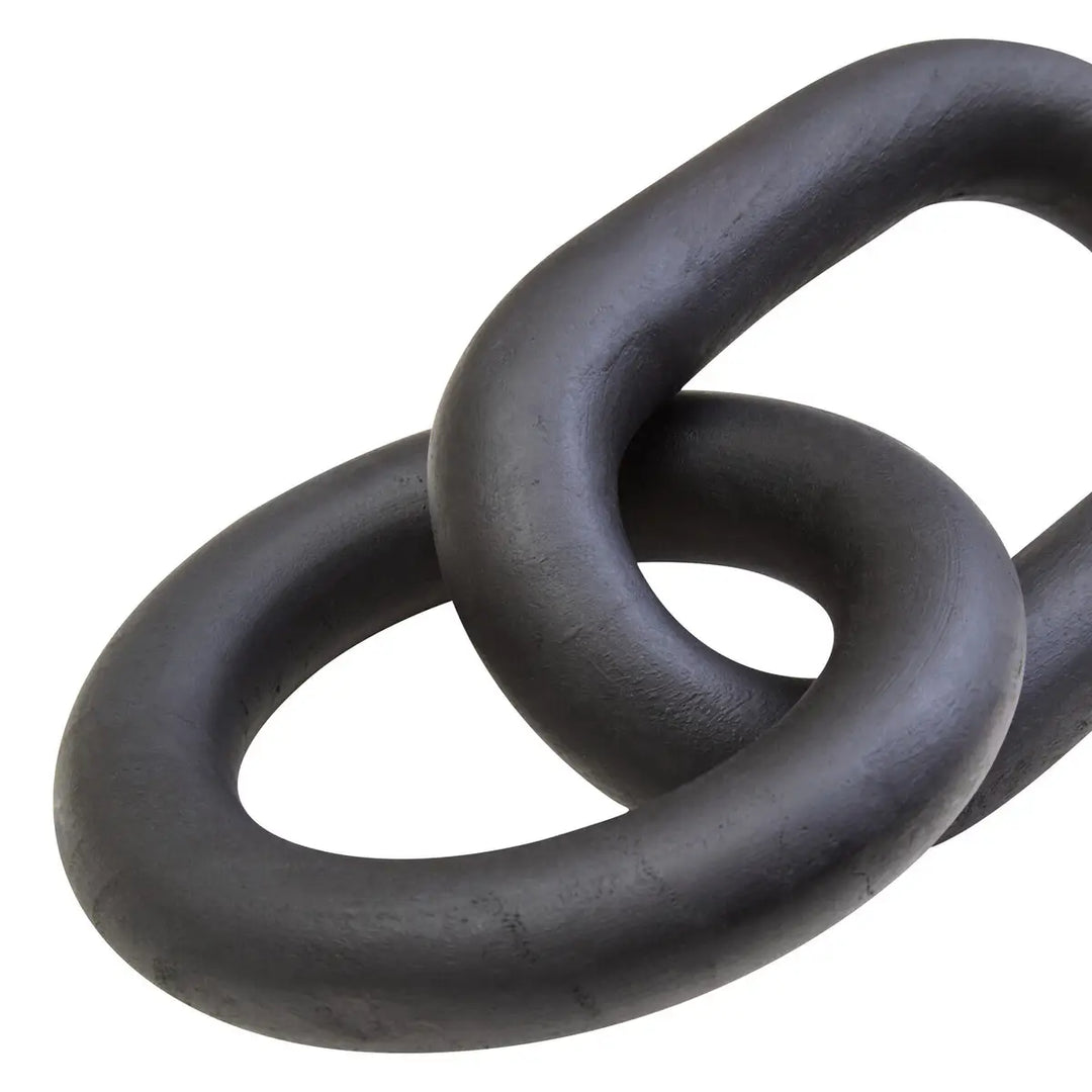 Wooden Chain Link Sculpture - 3 COLOURS