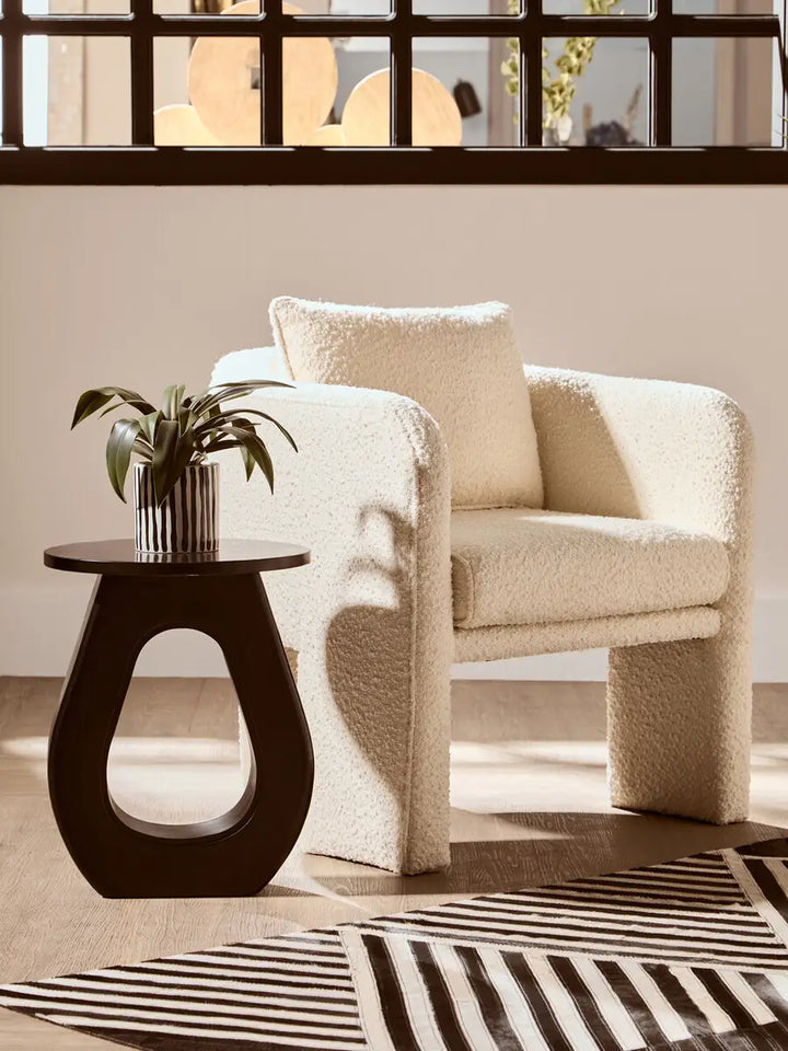 Modern Wooden Black Accent Table
