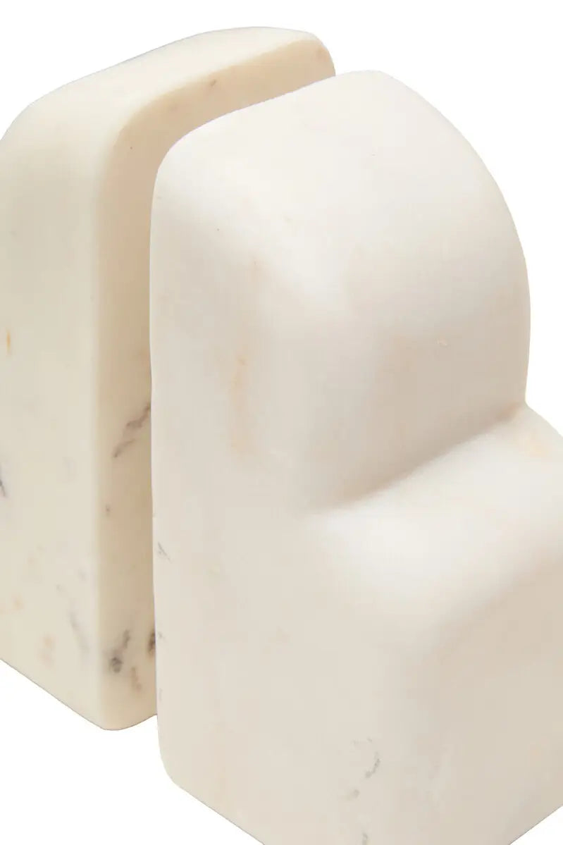 Wave Marble Bookends