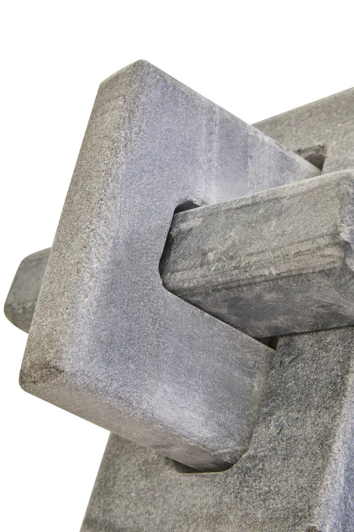 Grey Marble Knot Sculpture