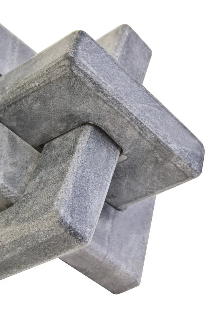 Grey Marble Knot Sculpture