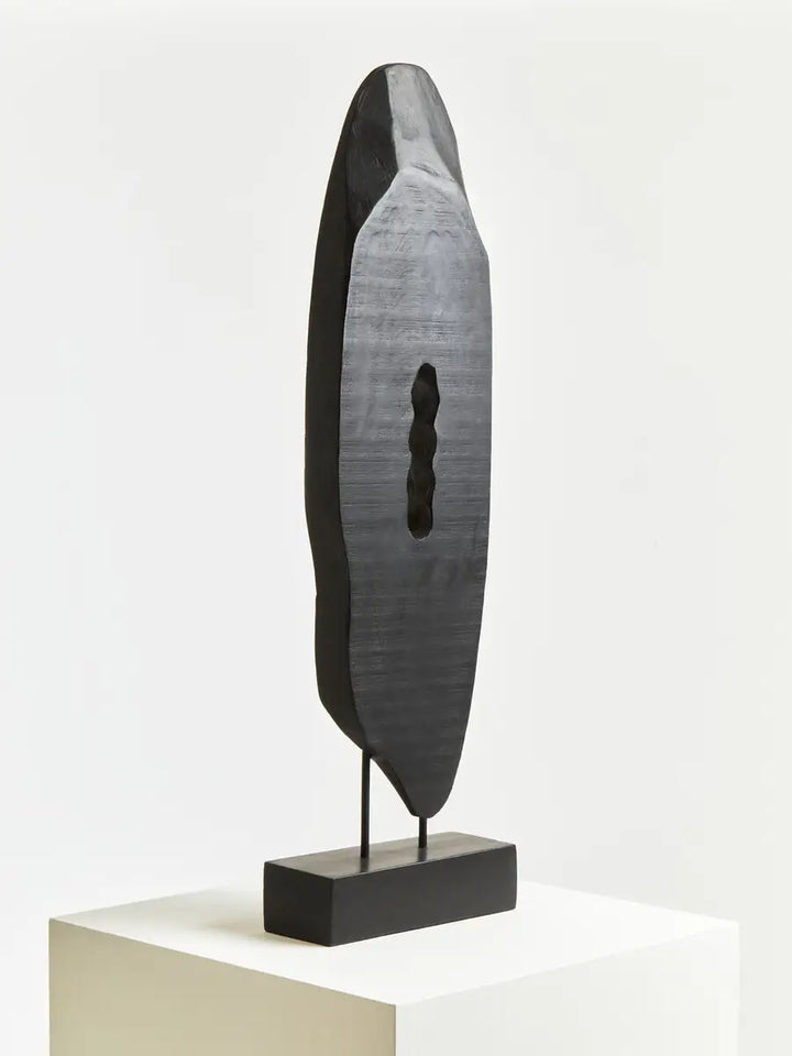 Abstract sculpture on a white background