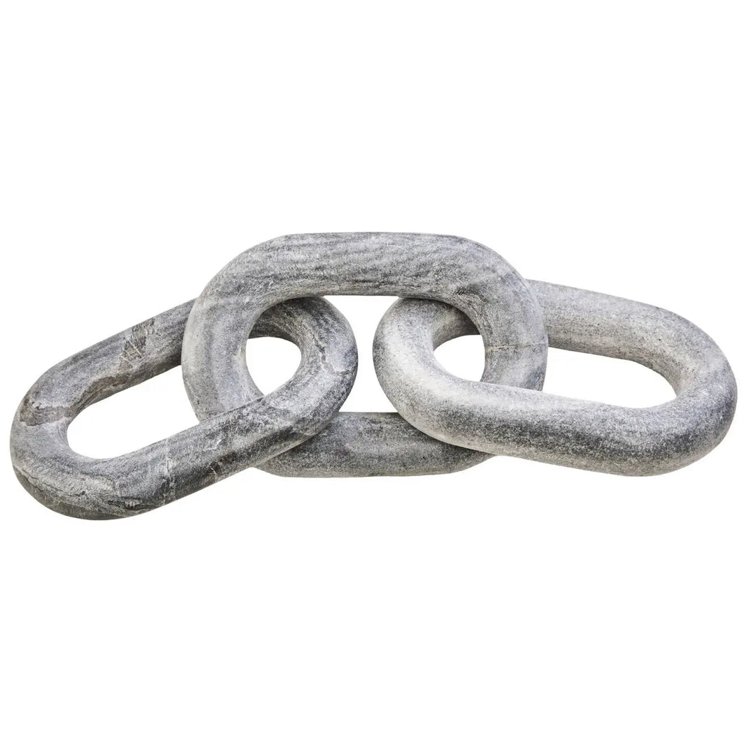 Grey Marble Chain Link Sculpture