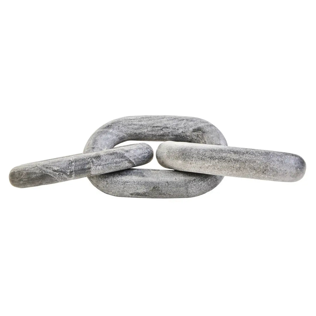 Grey Marble Chain Link Sculpture