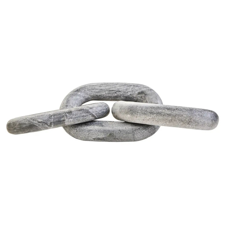 Grey Marble Chain Link Sculpture