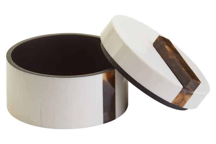 Round Cream Trinket Box - 2 SIZES