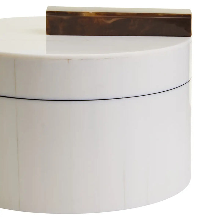 Round Cream Trinket Box - 2 SIZES