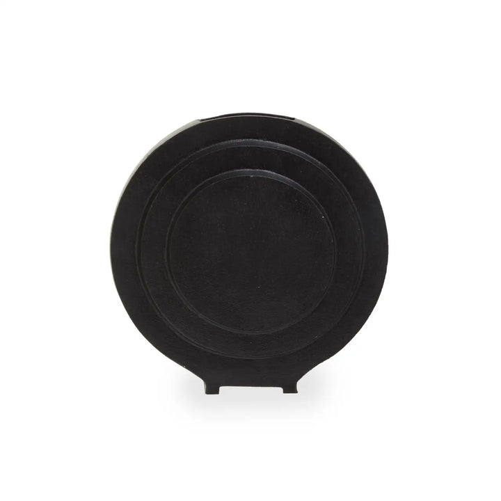 Round Black Vase
