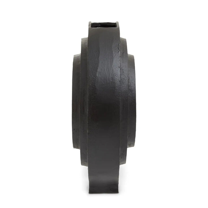 Round Black Vase