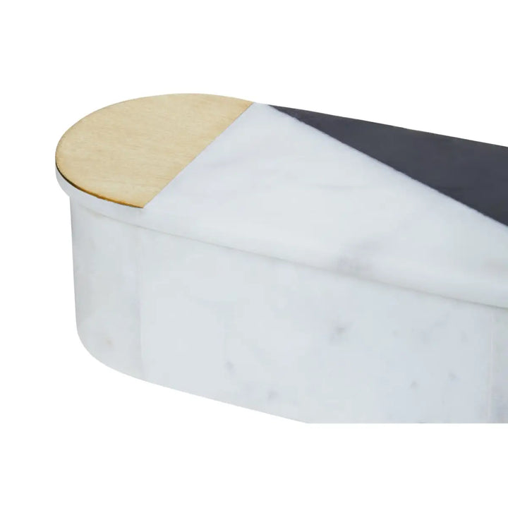 Oblong Marble Trinket Box