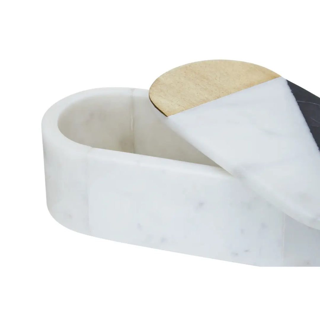 Oblong Marble Trinket Box