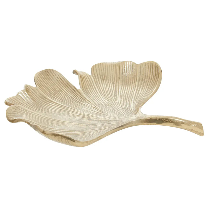 Ginkgo Leaf Large Gold Dish