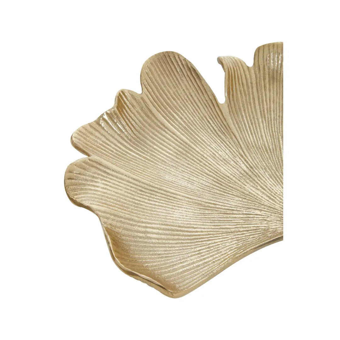 Ginkgo Leaf Large Gold Dish