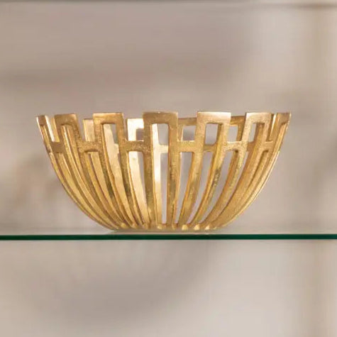 Large Geometric Decorative Bowl - 2 COLOURS