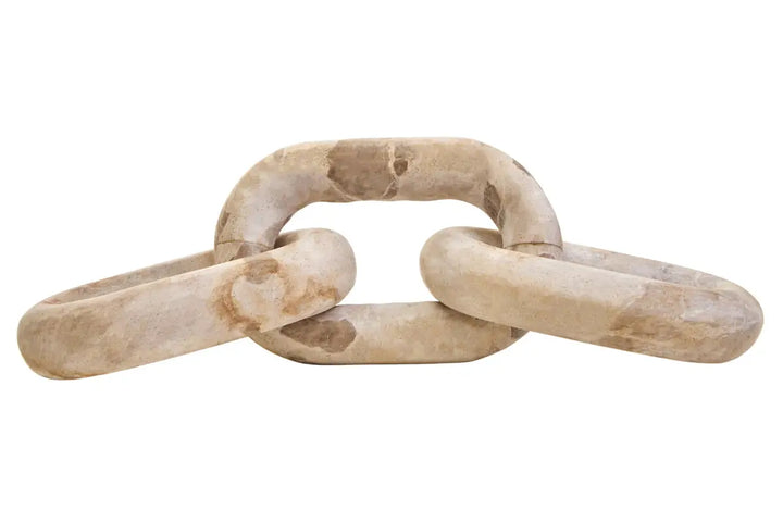 Taupe Marble Chain Link Sculpture