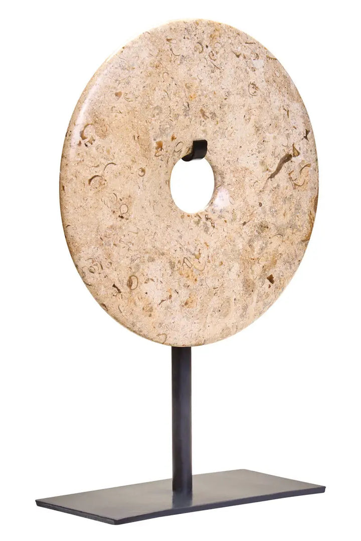Natural Marble Ring On Stand