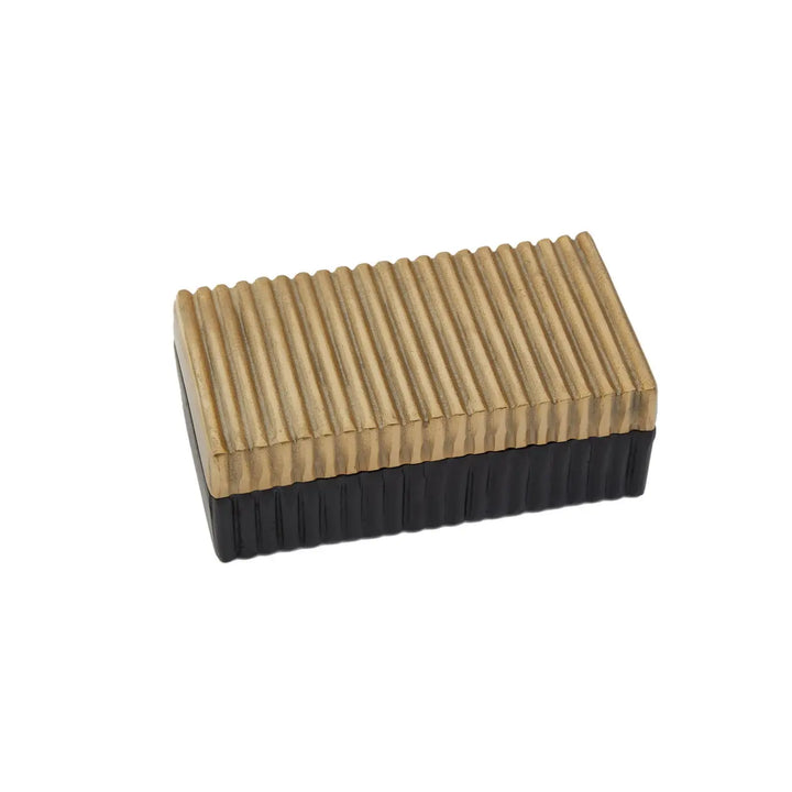 Denali Black & Gold Trinket Box