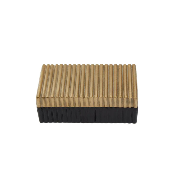 Denali Black & Gold Trinket Box