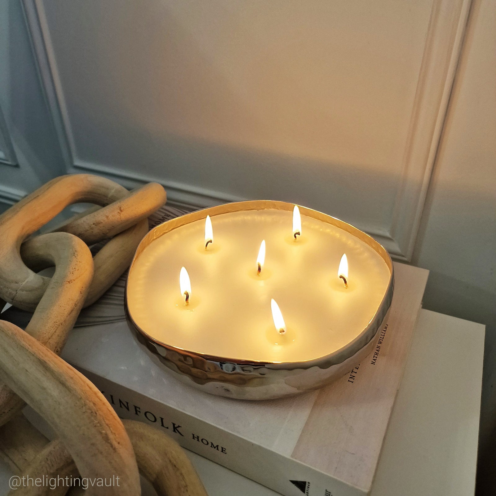 Large Multi Wick Tuberose Scented Candle