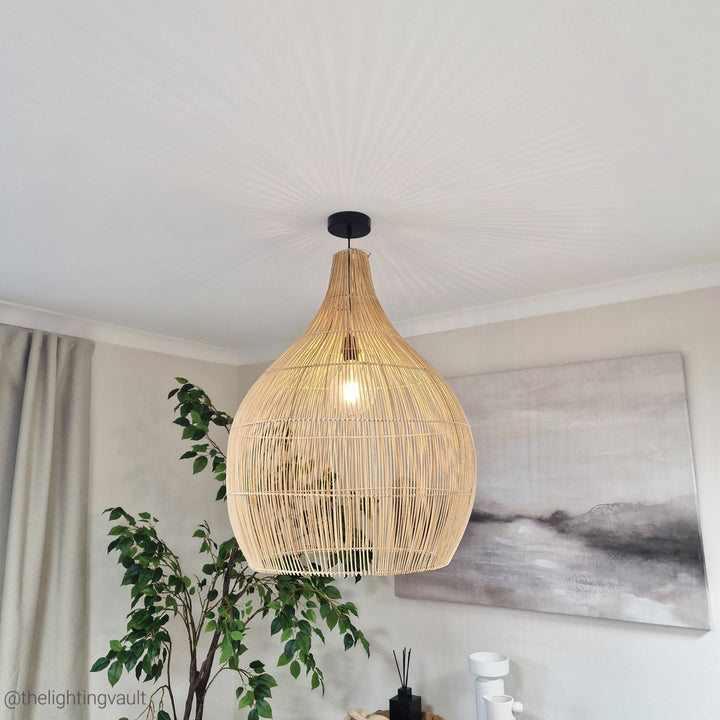 Newport Large Rattan Pendant Shade