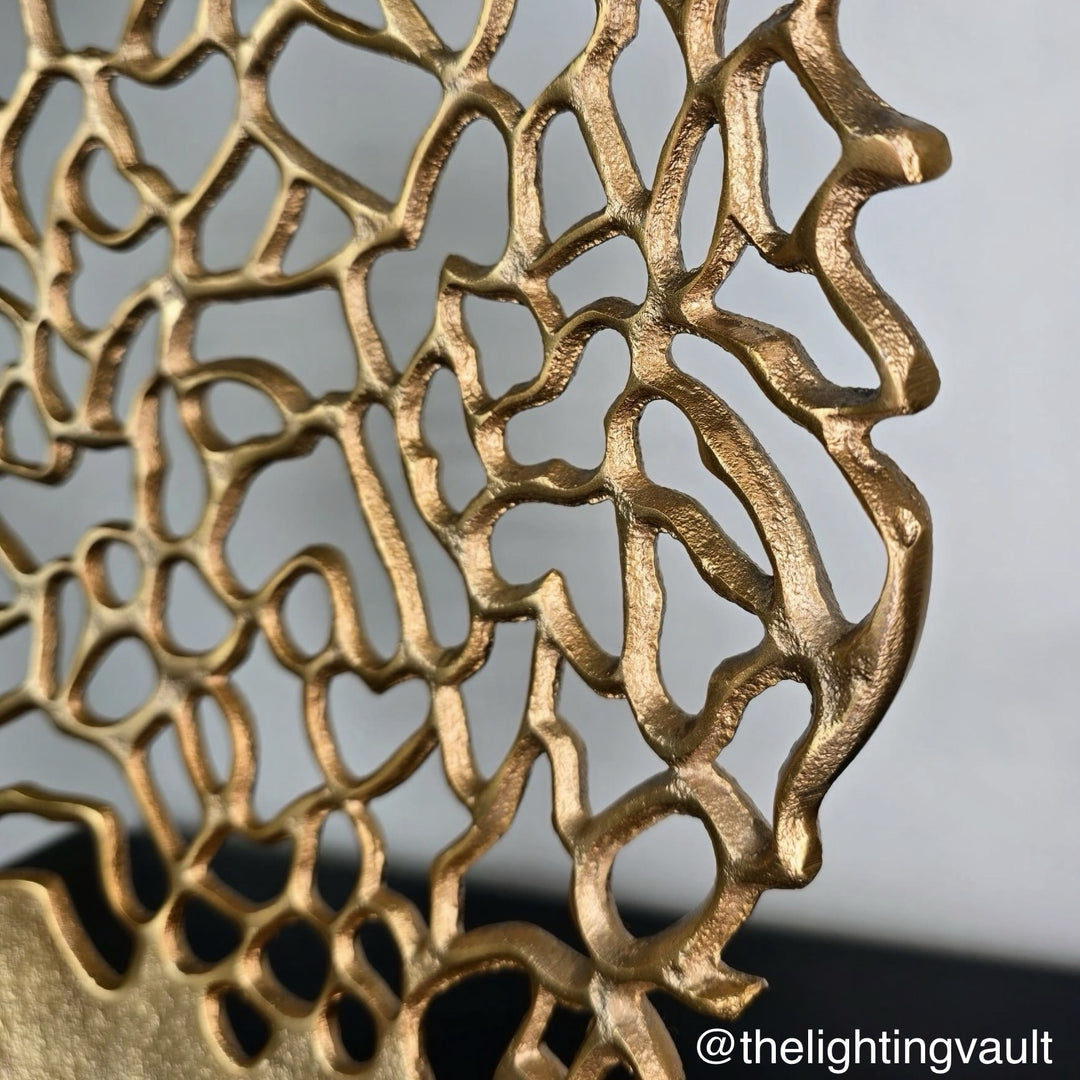 Gold Coral Sculpture