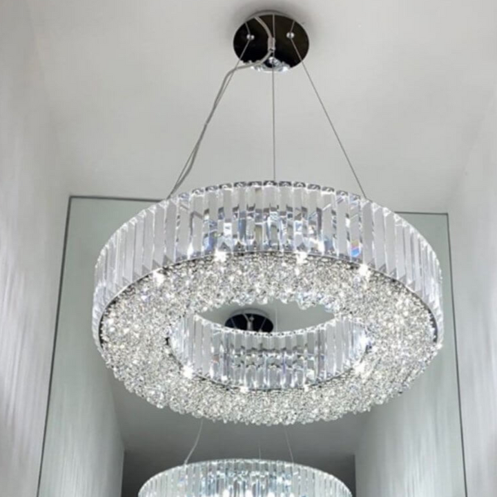 Salzburg Large Round Polo Crystal Chandelier 