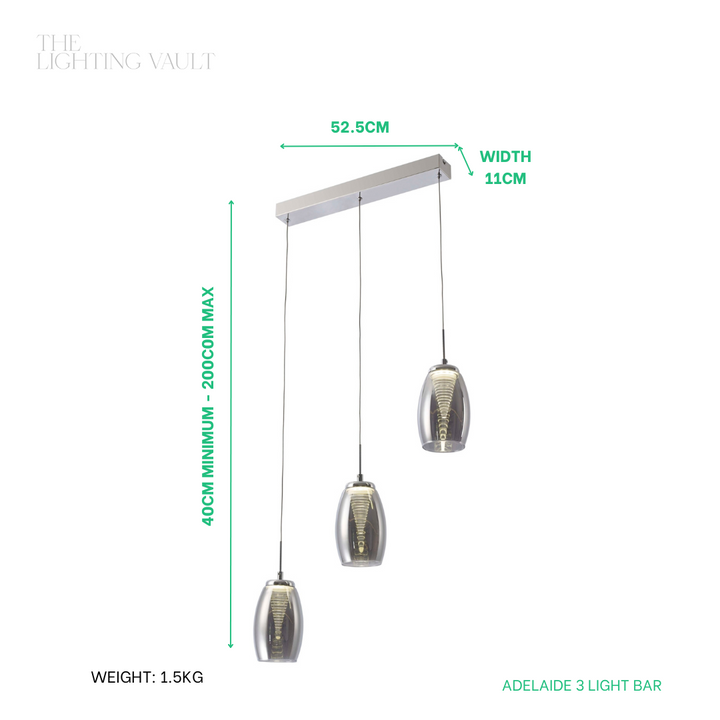 Adelaide 3lt Pendant Bar - 2 COLOURS