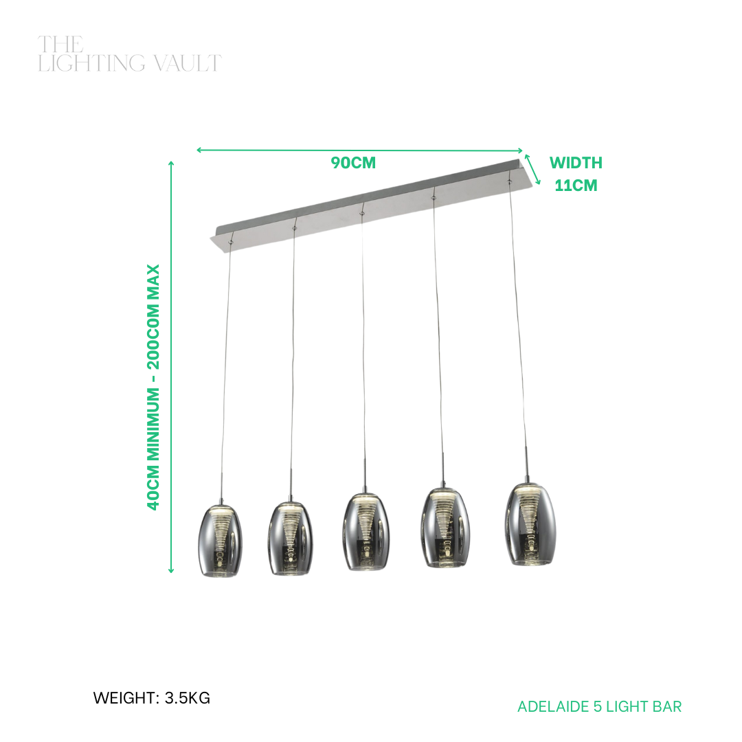 Adelaide 5lt Pendant Bar - 2 COLOURS