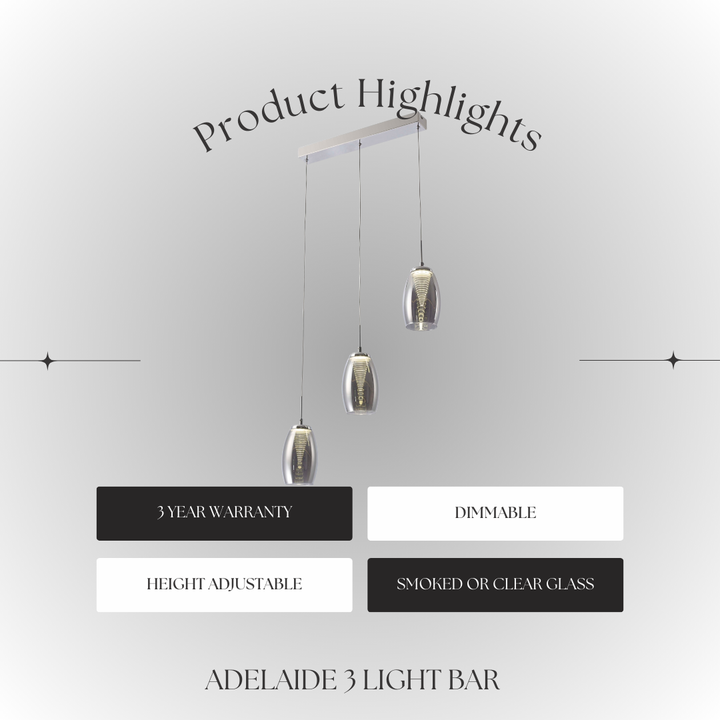 Adelaide 3-Light Pendant Bar