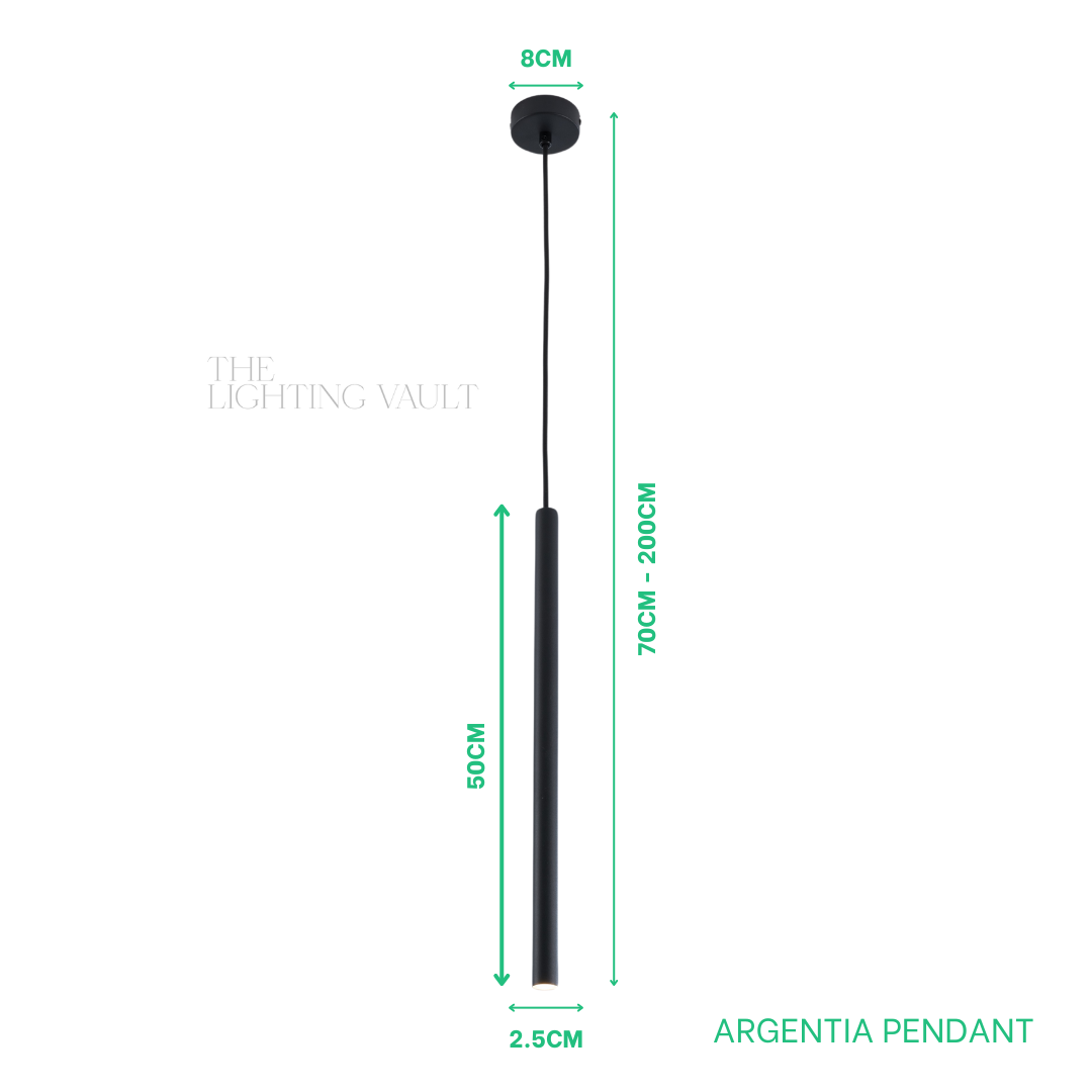 Argentia Tube Pendant Light *NEW DESIGN*