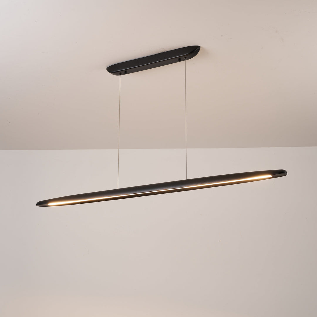 Ceduna Black Wooden LED Pendant Bar