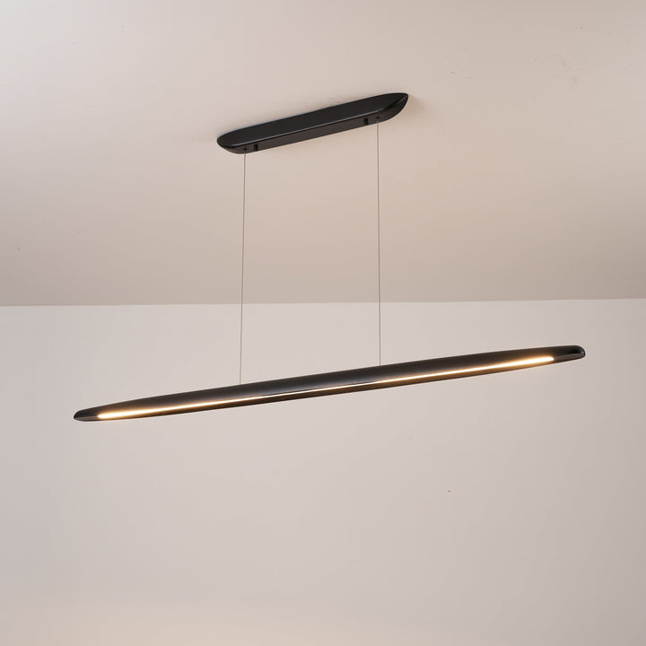 Ceduna Black Wooden LED Pendant Bar