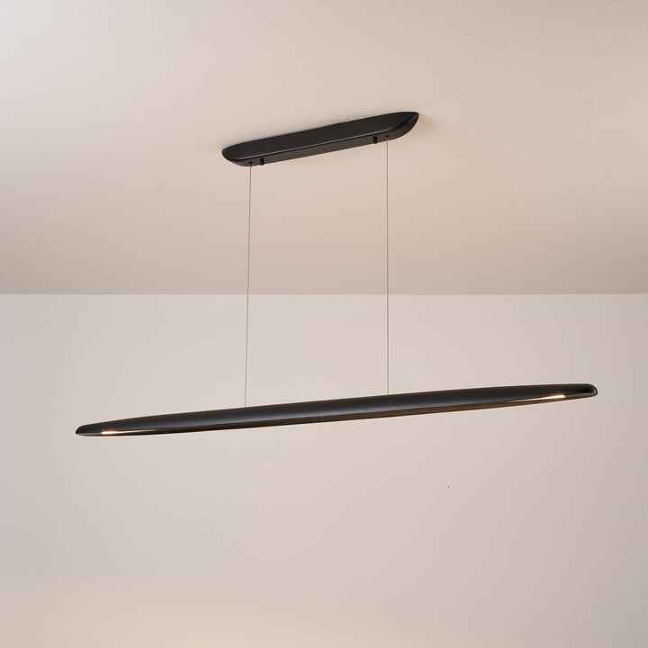 Ceduna Black Wooden LED Pendant Bar