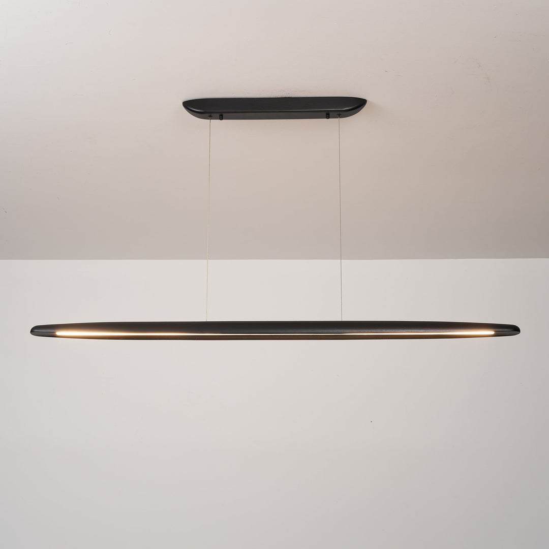 Ceduna Black Wooden LED Pendant Bar