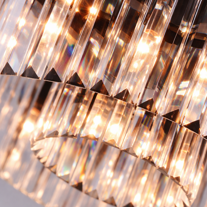 Carolina crystal chandelier prism glass detail