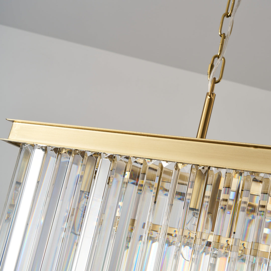 Carolina Rectangular Bar Chandelier - 2 COLOURS