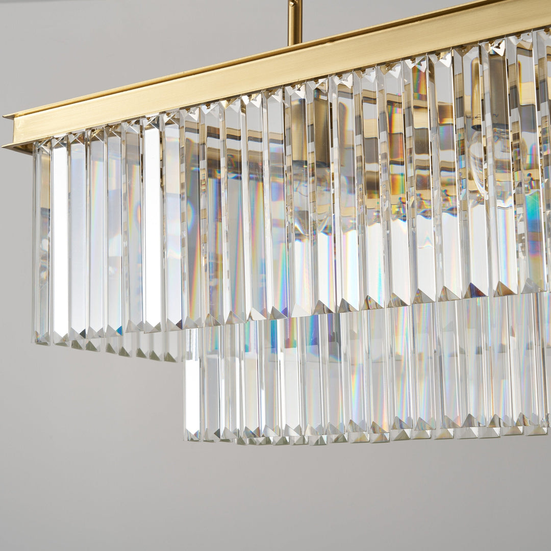Carolina Rectangular Bar Chandelier - 2 COLOURS