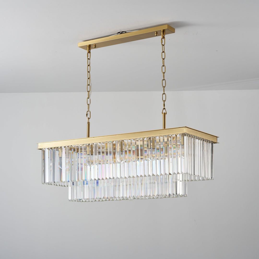 Carolina Rectangular Bar Chandelier - 2 COLOURS