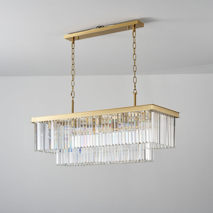 Carolina Rectangular Bar Chandelier - 2 COLOURS