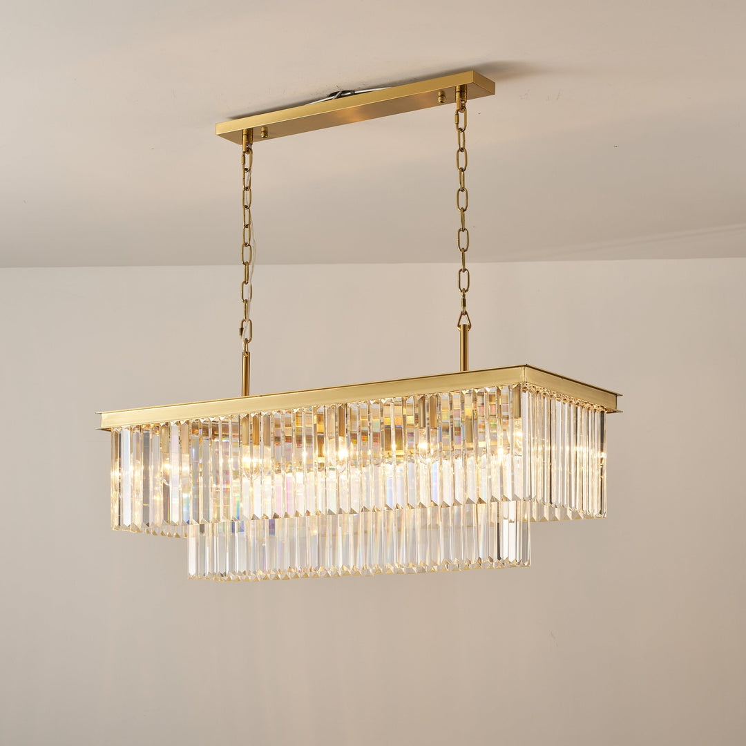 Carolina Rectangular Bar Chandelier - 2 COLOURS