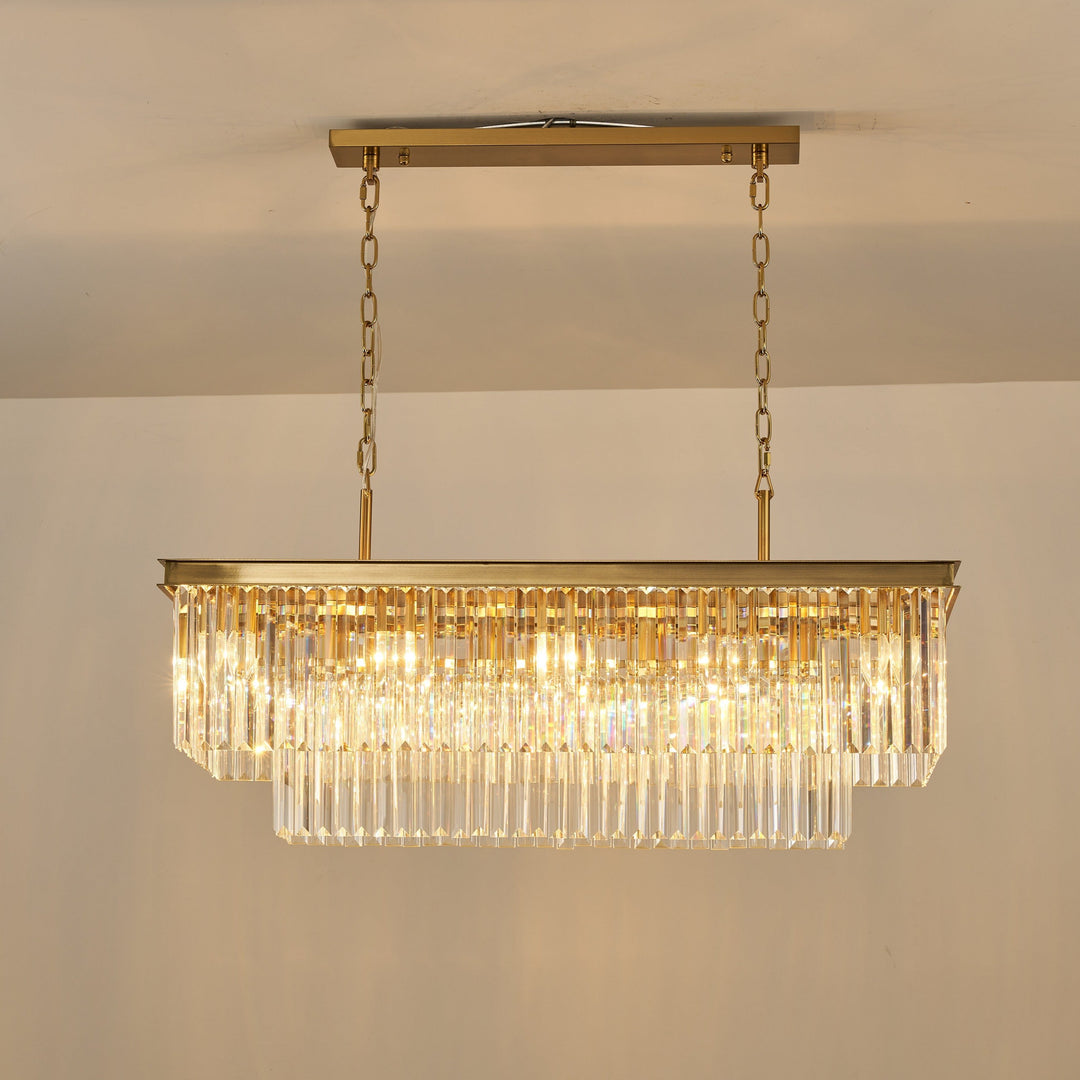 Carolina Rectangular Bar Chandelier - 2 COLOURS